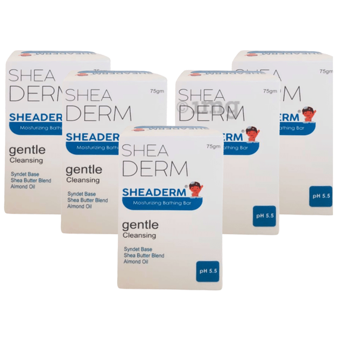Sheaderm Moisturising Bathing Bar (75gm Each)
