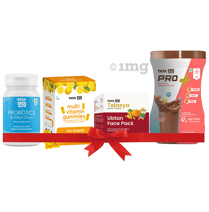 Tata 1mg Gift Pack for Healthy Skin, Muscles and Digestive Health