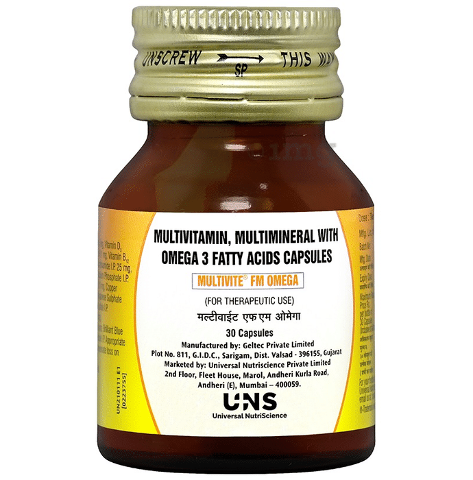 Multivite FM Omega Multivitamin & Multimineral Supplement Capsule