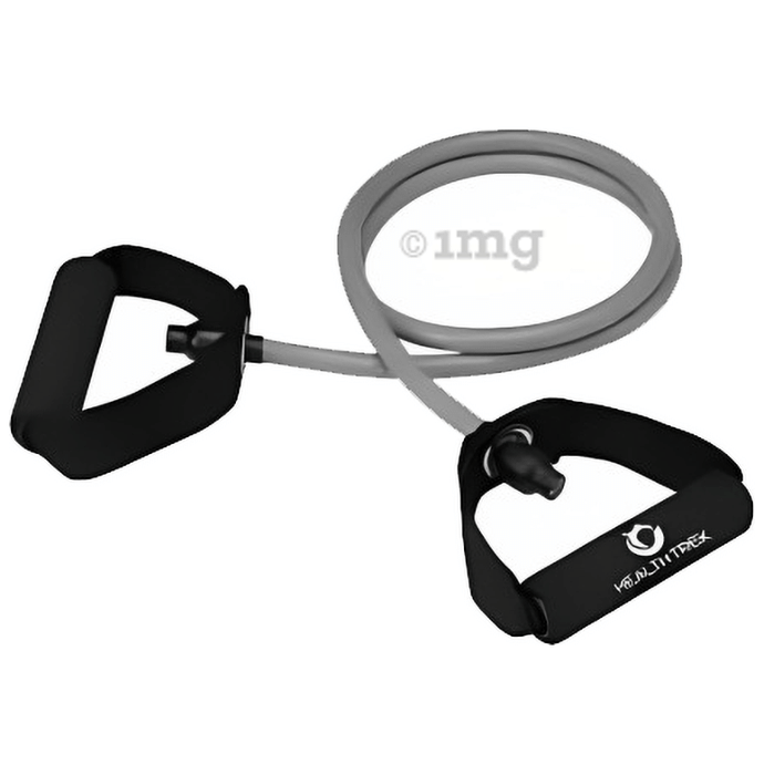 Healthtrek Single Toning Resistance Tube Grey 20 Lbs