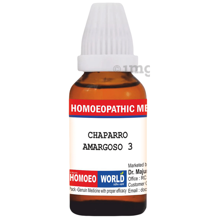 Dr. Majumder Homeo World Chaparro Amargoso Dilution (30ml Each) 3