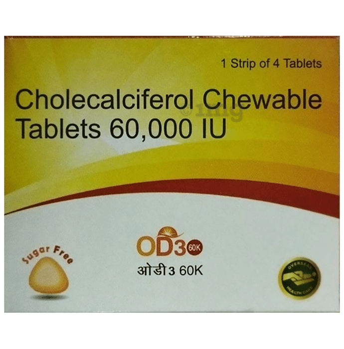 OD3 60K Chewable Tablet Sugar Free