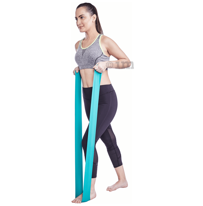 Vissco Extra Heavy Active Resistance Band for Exercise, Workouts, Gym, Stretching Blue
