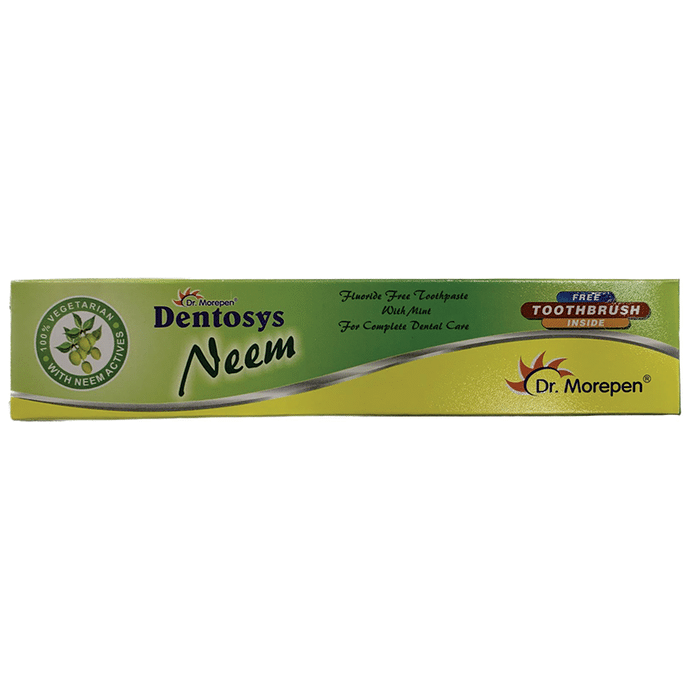 Dr. Morepen Dentosys Neem Toothpaste with Toothbrush Free