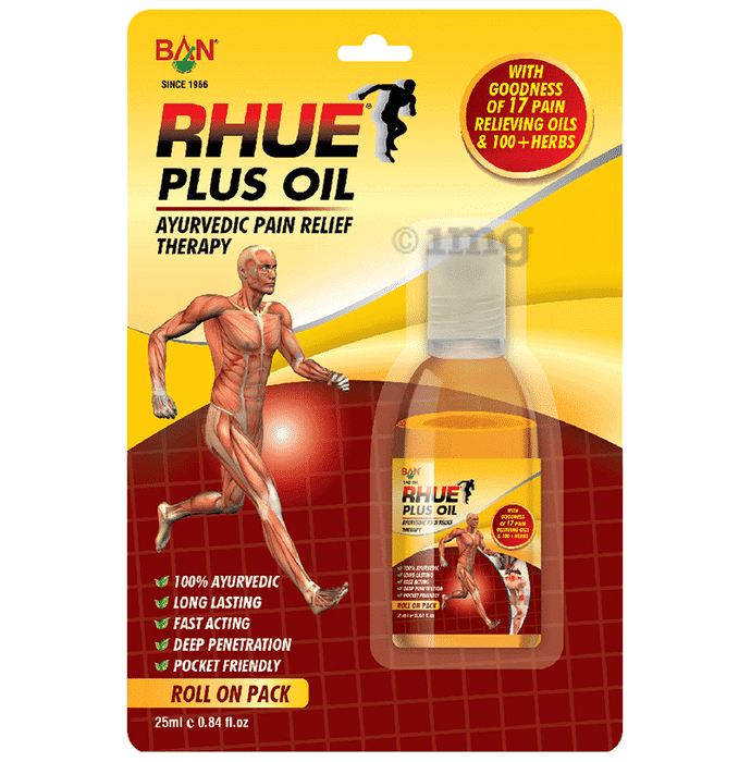 Ban Labs Rhue Plus Oil | Powerful Formulation for Rapid & Long Lasting Pain Relief | Oil