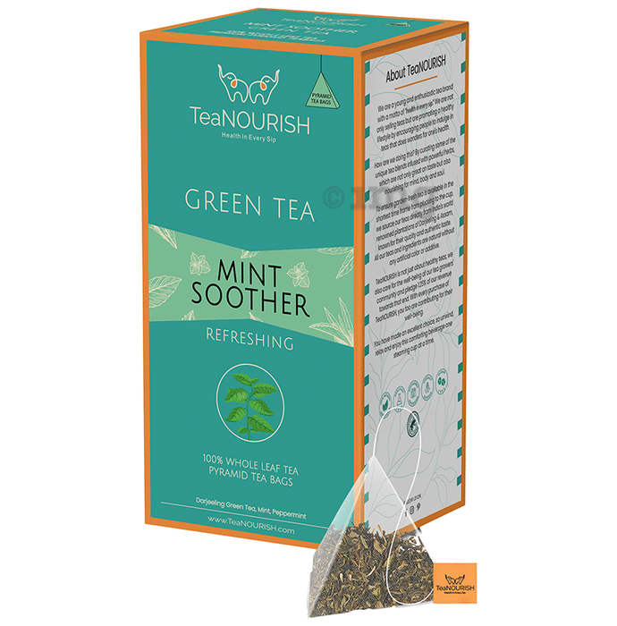 TeaNourish Green Tea Bag Mint Soother
