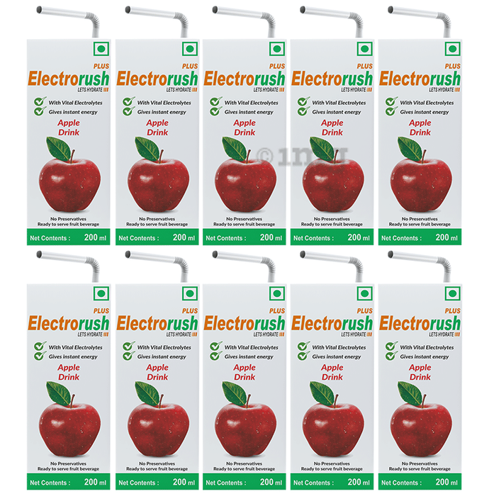 Electrorush Plus Drink Pack (200ml Each) Apple