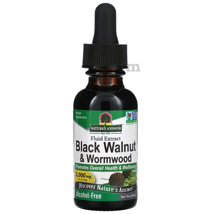 Nature's Answer Black Walnut & Wormwood 2000mg Fluid Extract Alcohol Free