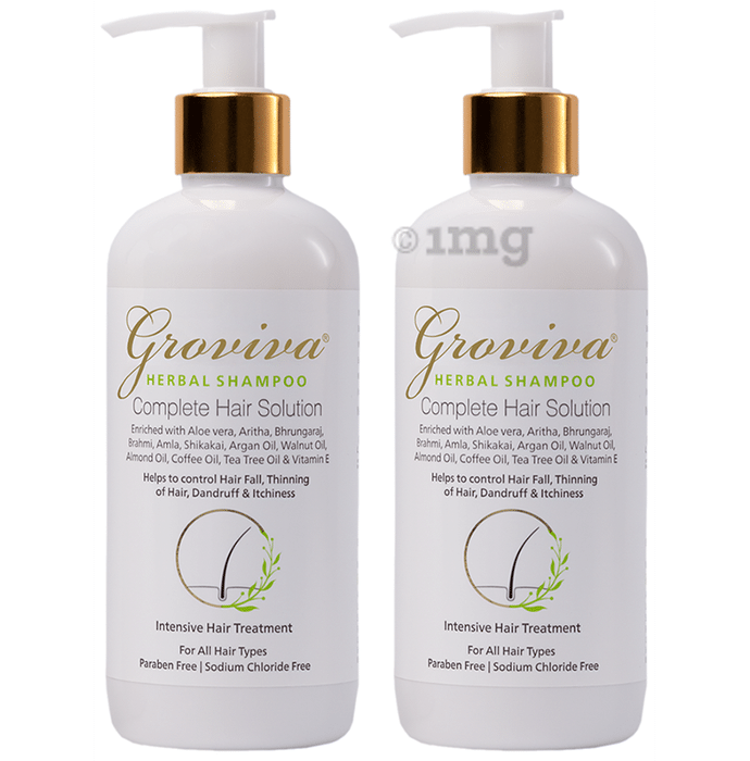 Groviva Complete Hair Solution Herbal Shampoo (300ml Each)