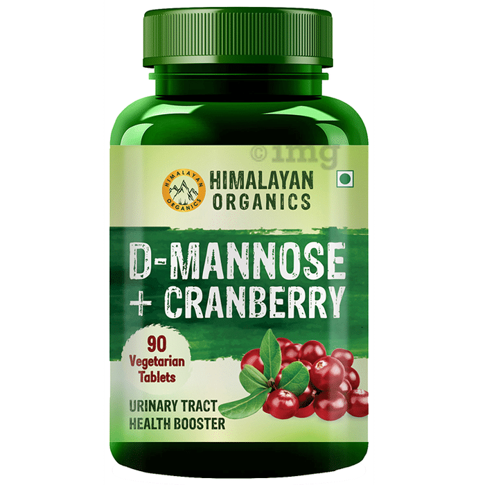 Himalayan Organics D-Mannose+Cranberry | Vegetarian Tablet for Urinary Tract Health Tablet