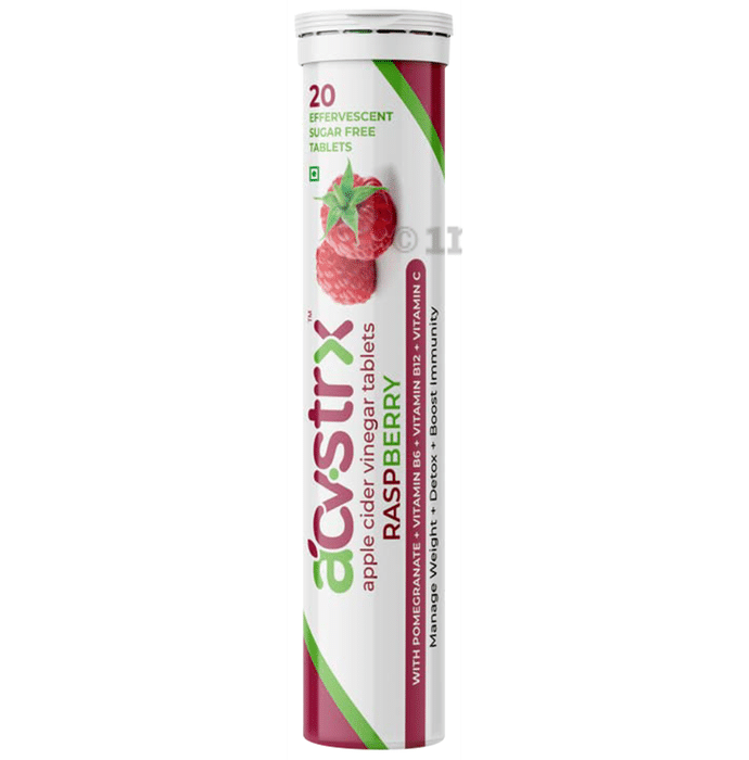 Anisue Healthcare Apple Cider Vinegar Effervescent Tablet (20 Each) Raspberry