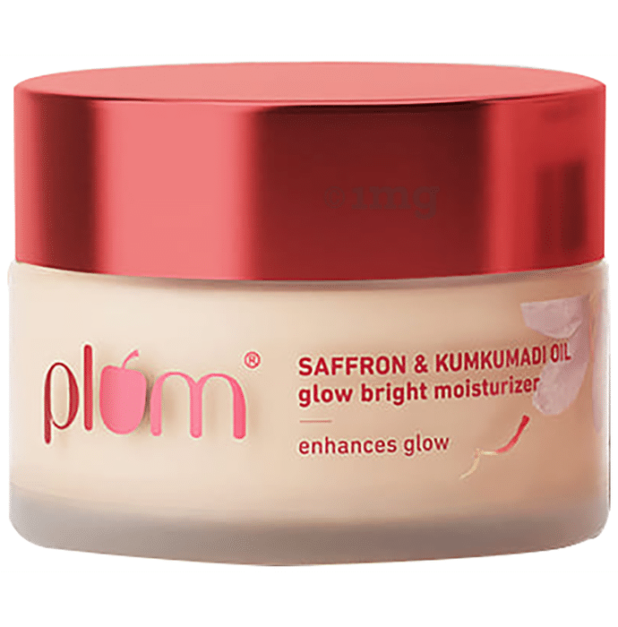 Plum Saffron & Kumkumadi Oil Glow Bright Moisturizer | Enhances Glow