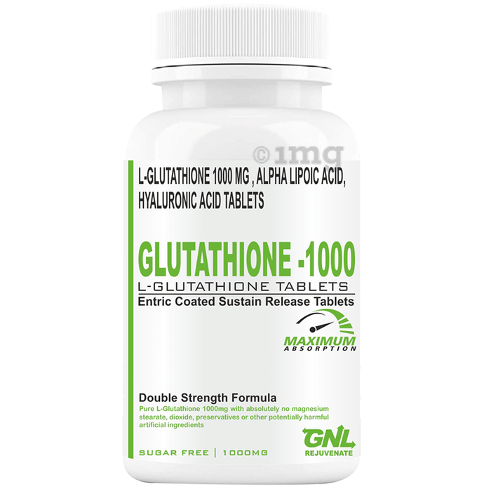 Goa Nutritions Glutathione 1000 Enteric Coated Sustained Release Tablet Sugar Free