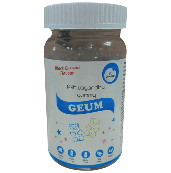 Geum Ashwagandha Gummies Black Currant
