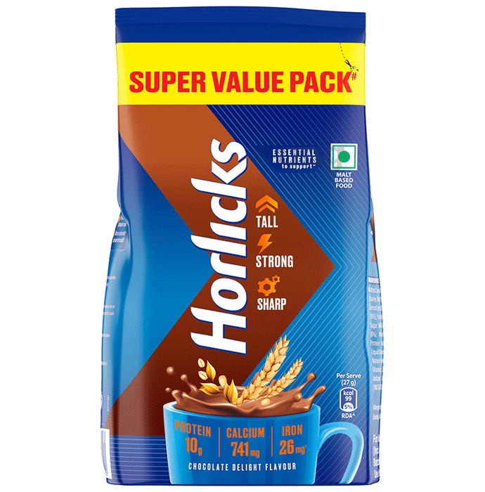 Horlicks Powder with Zinc, Vitamin C & D Flavour Chocolate Delight