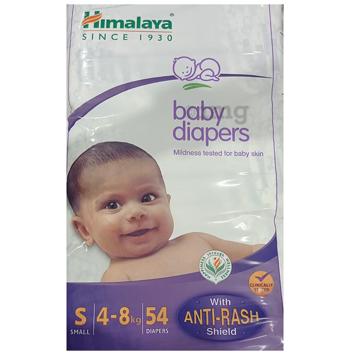Himalaya Baby Diaper Small: Buy packet of 54.0 diapers at best price in  India | 1mg