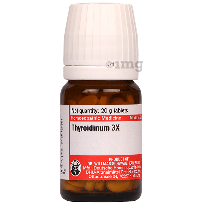 Dr Willmar Schwabe Germany Thyroidinum Trituration Tablet 3X