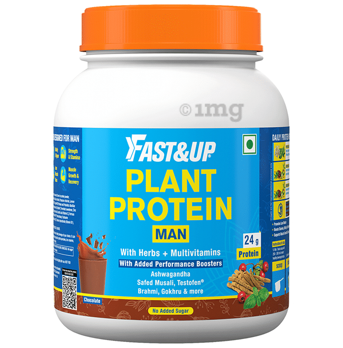 Fast&Up Plant Protein for Man with Herbs and Multivitamins Chocolate