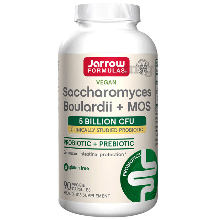 Jarrow Formulas Saccharomyces Boulardii+MOS Capsule | For Intestinal Support