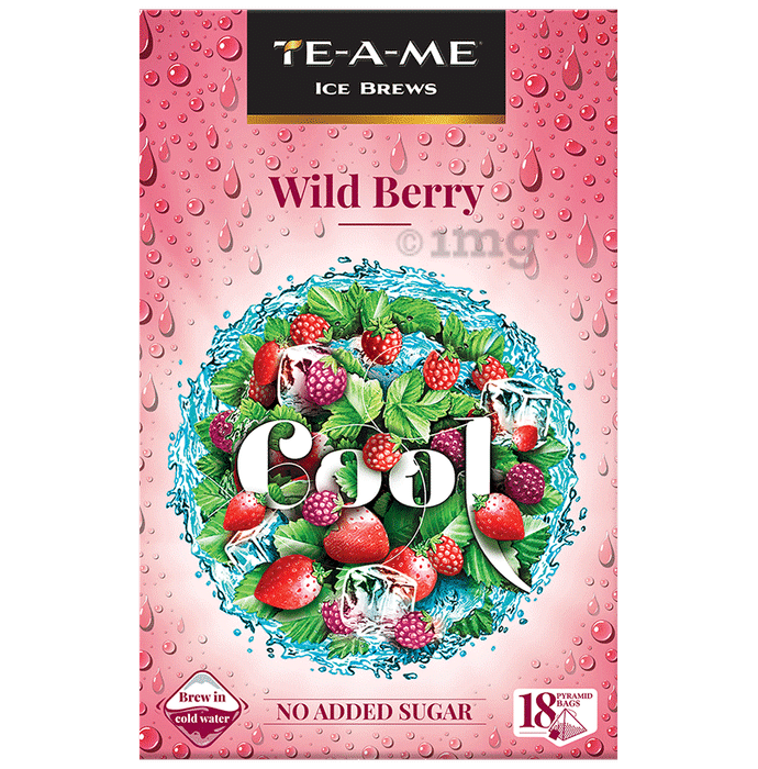 TE-A-ME Ice Brews Infusion Pyramid Bag (3gm Each) Wild Berry Cool