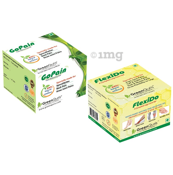 Green Quirs Combo Pack of Flexido Gel & Gopain Gel (100gm Each)