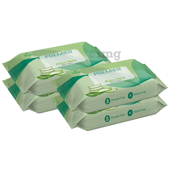 Premier Tissues Wet Wipe (25 Each) Aloe Vera