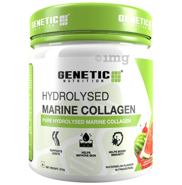 Genetic Nutrition Hydrolysed Marine Collagen Powder Watermelon