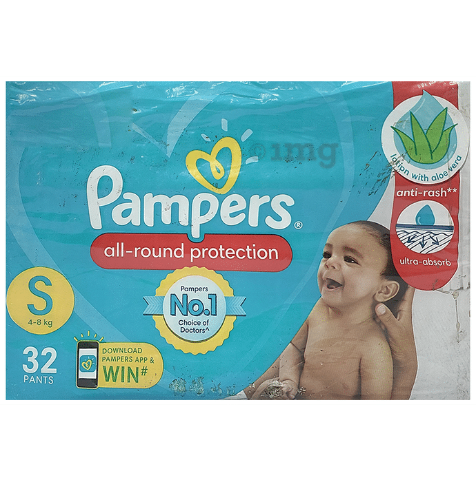 Pampers All-round Protection Anti Rash with Aloe Vera Diaper Small