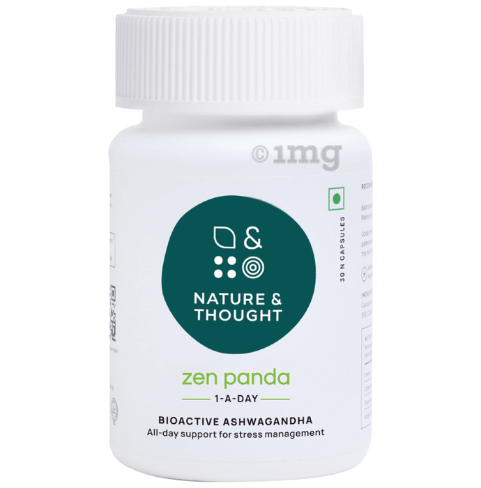 Nature & Thought Zen Panda Ashwagandha Capsule for All Day Stress Management Support