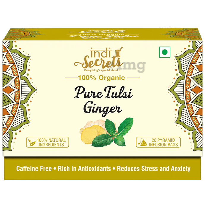 Indisecrets Tea Bag (36gm Each) Pure Tulsi Ginger