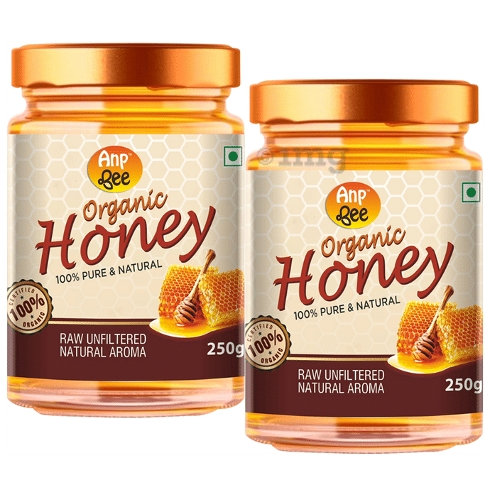 Anp Bee Organic Honey (250gm Each) Raw Unfiltered