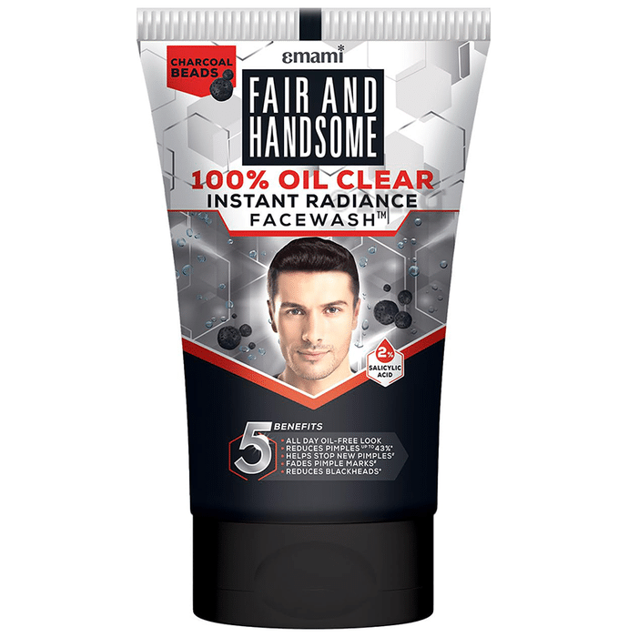 Emami Fair and Handsome Instant 100% Oil Clear Radiance Face Wash