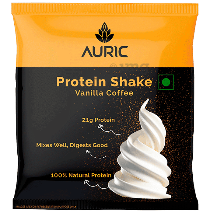 Auric Protein Shake Sachet (36gm Each) Vanilla Coffee