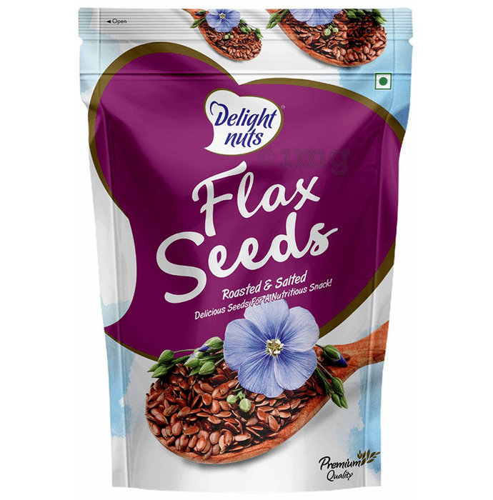 Delight Nuts Flax Seeds Roasted & Salted