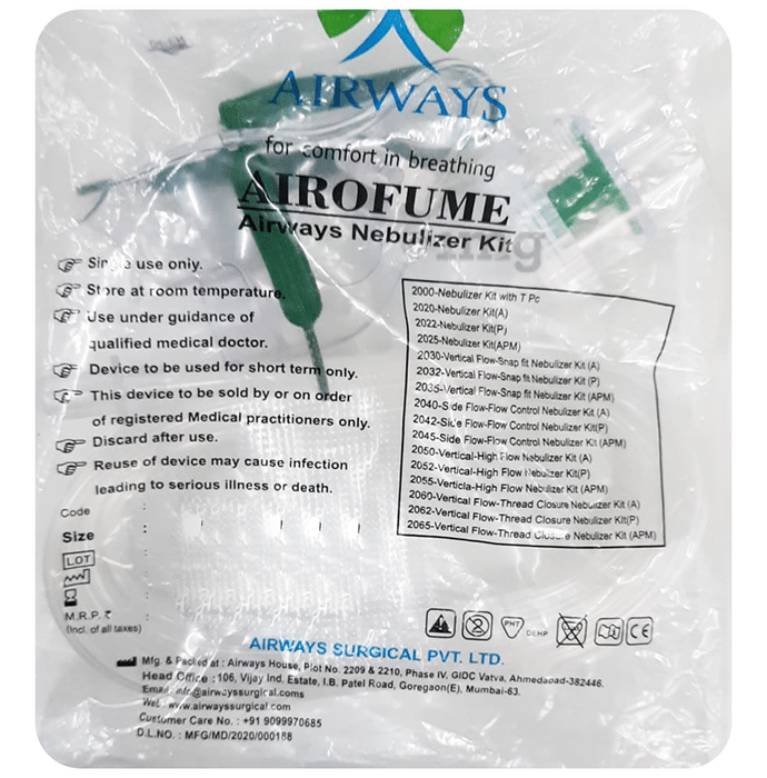 Airways Surgical Airofume Nebuliser Kit Paediatric