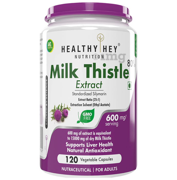 HealthyHey Milk Thistle Extract Vegetable Capsule