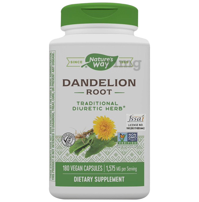 Nature's Way Dandelion Root 525mg Vegetarian Capsule