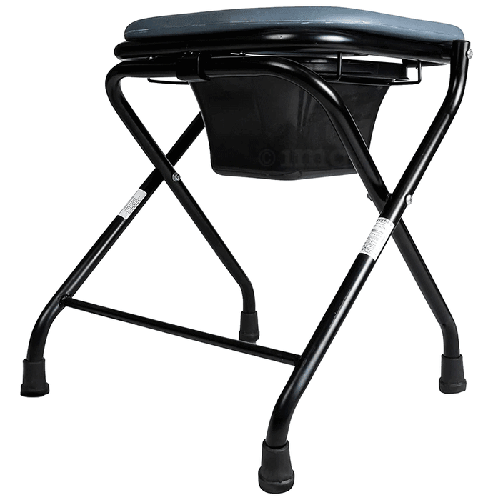 Entros S779A Folding Light Weight Commode Stool Oval Cut
