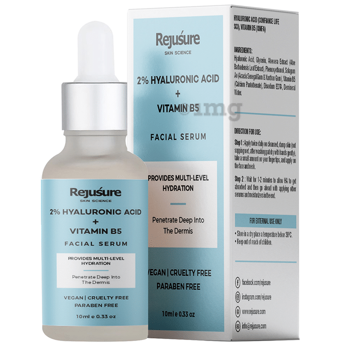 Rejusure 2% Hyaluronic Acid + Vitamin B5 Facial Serum