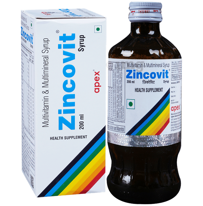 Zincovit Multivitamin & Multimineral Syrup | Helps Build Immunity