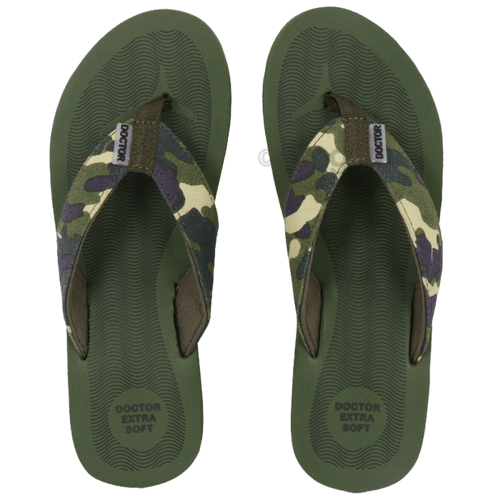 Doctor Extra Soft D 56 House Slipper for Women's Camo Olive 7