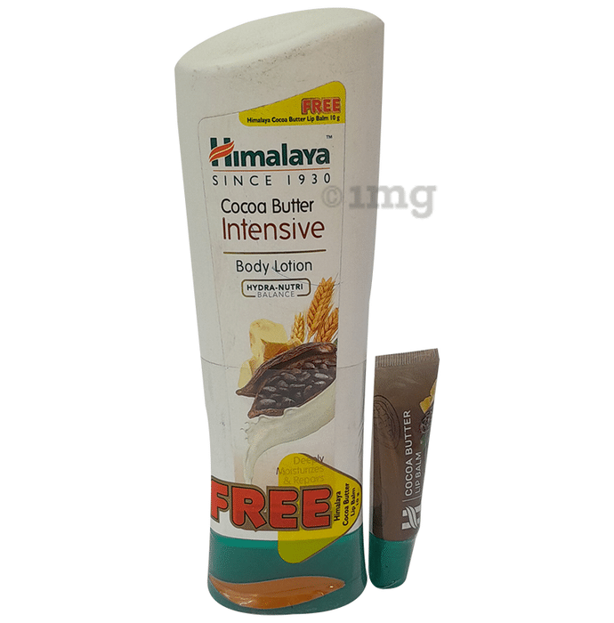 Himalaya Wellness Cocoa Butter Intensive Body Lotion 200ml with Free Lip Balm 10gm