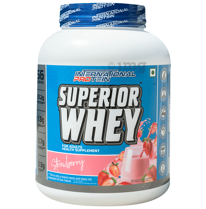 International Protein Superior Whey Protein Powder Strawberry
