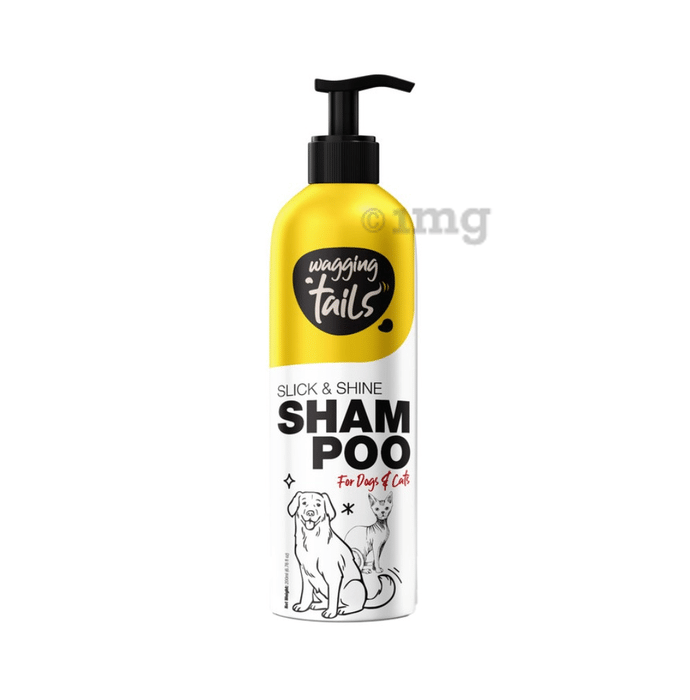 Wagging Tails Slick & Shine Shampoo for Dogs & Cats (200ml Each)