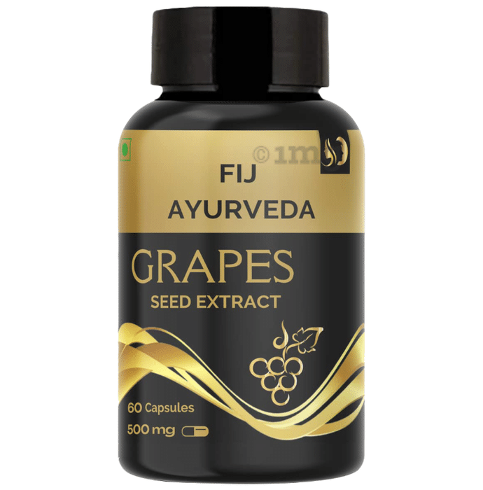 Fij Ayurveda Grapes Seed Extract 500mg Capsule