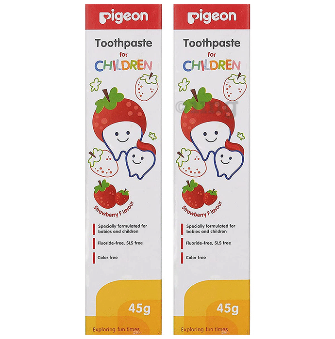 Pigeon Toothpaste for Children (45gm Each) Strawberry