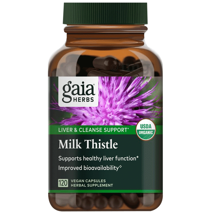 Gaia Herbs  Milk Thistle Vegan Capsules