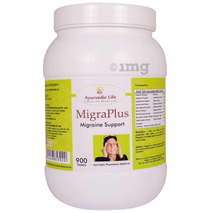 Ayurvedic Life Migra Plus Migraine Support Tablet