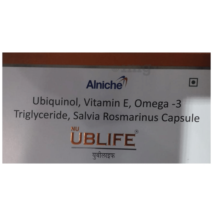 Nu Ublife Capsule with Ubiquinol, Vitamin E & Omega 3