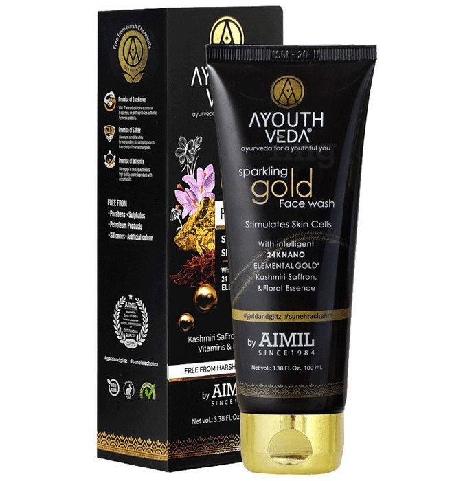 Ayouthveda Sparkling Gold Face Wash